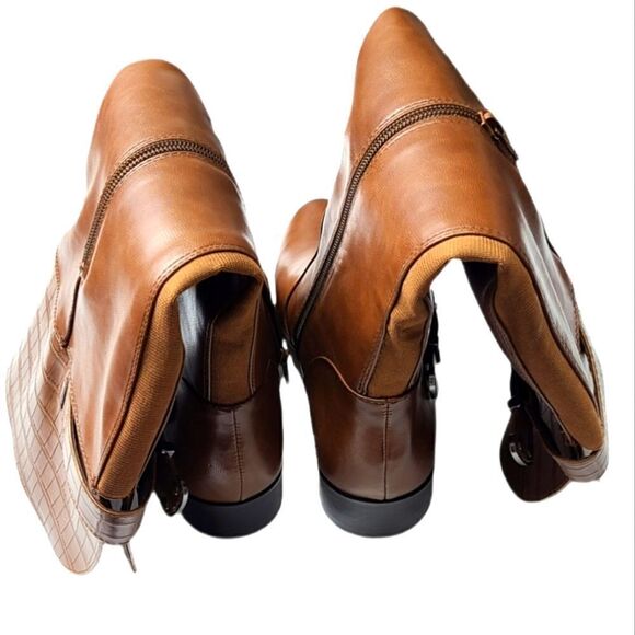 ND Knee High Brown Zip Up Boots Size 6.5 New - Picture 7 of 9